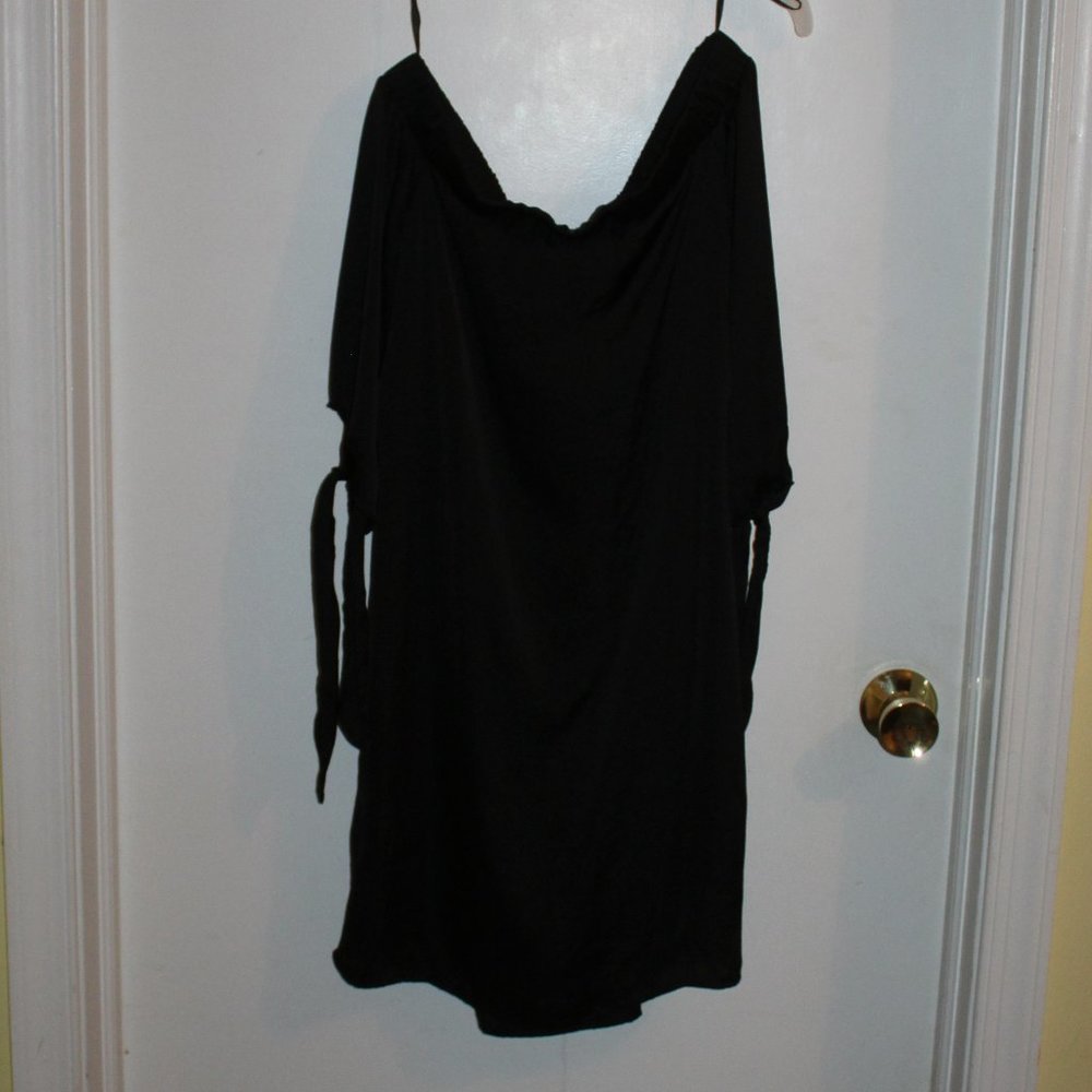 Love Fire Off the Shoulder Little Black Dress